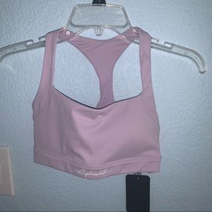 alphalete pulse balance bra - lavender